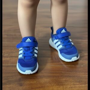 Adidas Kids Royal Blue and White Sneakers